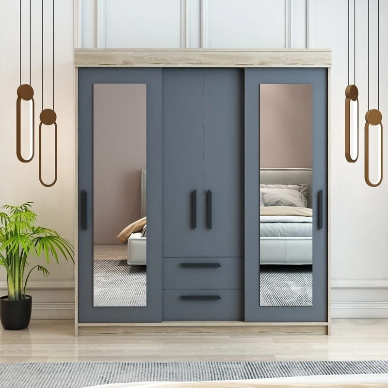 გარდერობი სარკით Nuvo IS0974