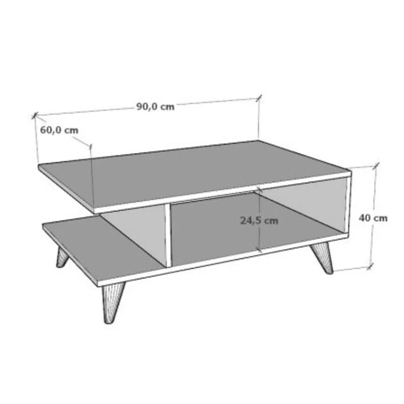 ჟურნალების მაგიდა Nuvo IS0665