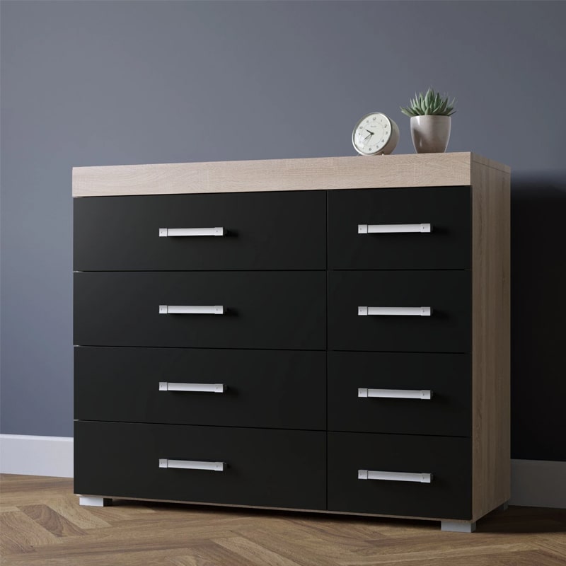 საძინებლის ორეული (გარდერობი და კომოდი) - Nuvo IS0860