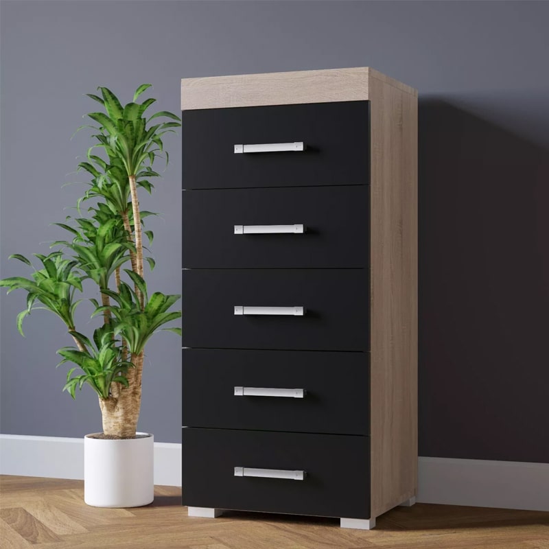 საძინებლის ორეული (გარდერობი და კომოდი) - Nuvo IS0858