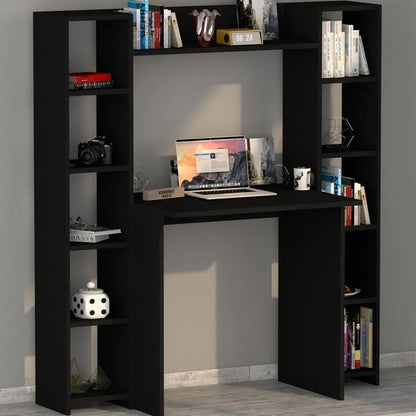 საოფისე და სამეცადინო მაგიდა თაროებით Nuvo IS0683