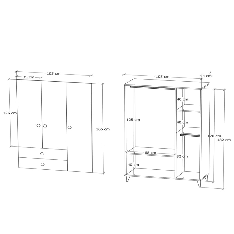 გარდერობი Nuvo IS00493