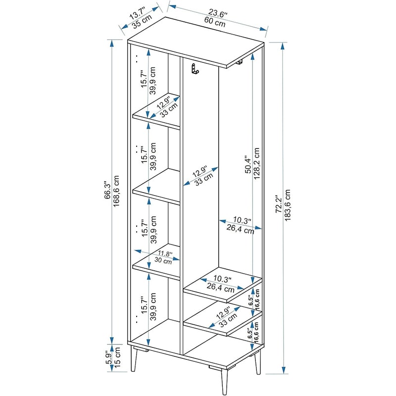 შემოსასვლელის კარადა Nuvo IS0446