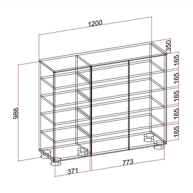ფეხსაცმლის კარადა Nuvo IS0151