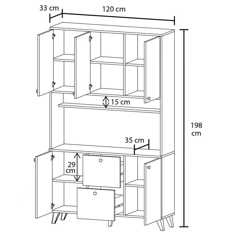 სამზარეულოს კარადა Nuvo IS0989