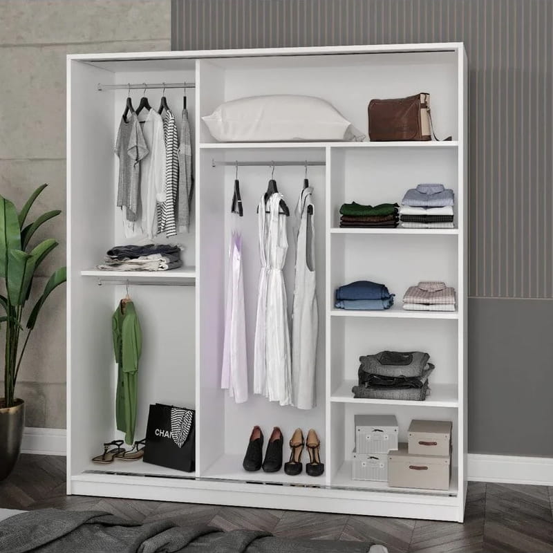 გარდერობი სარკით Nuvo IS0982