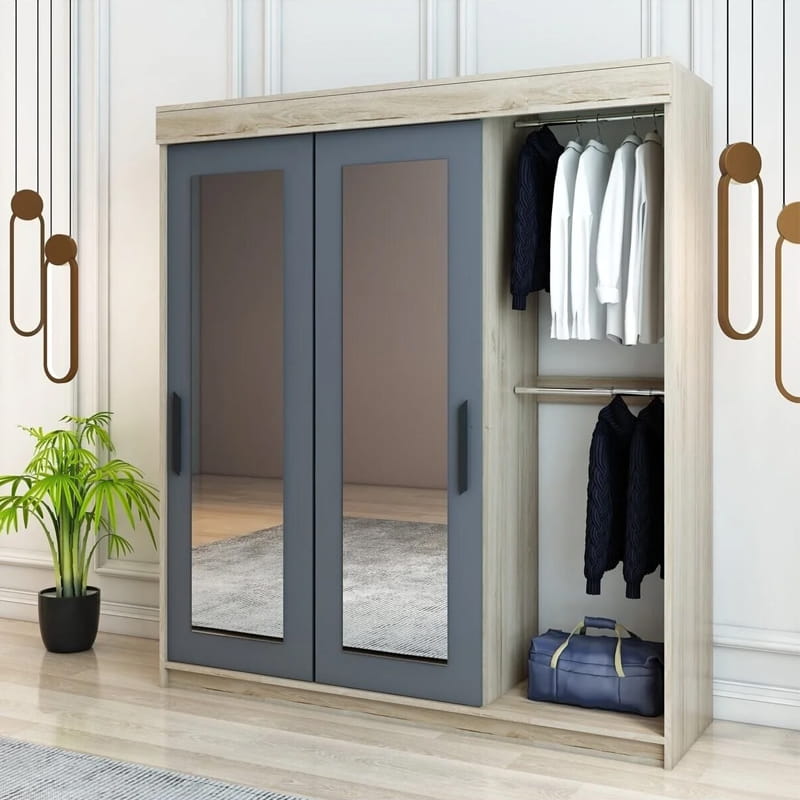 გარდერობი სარკით Nuvo IS0974