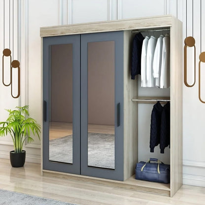 გარდერობი სარკით Nuvo IS0974