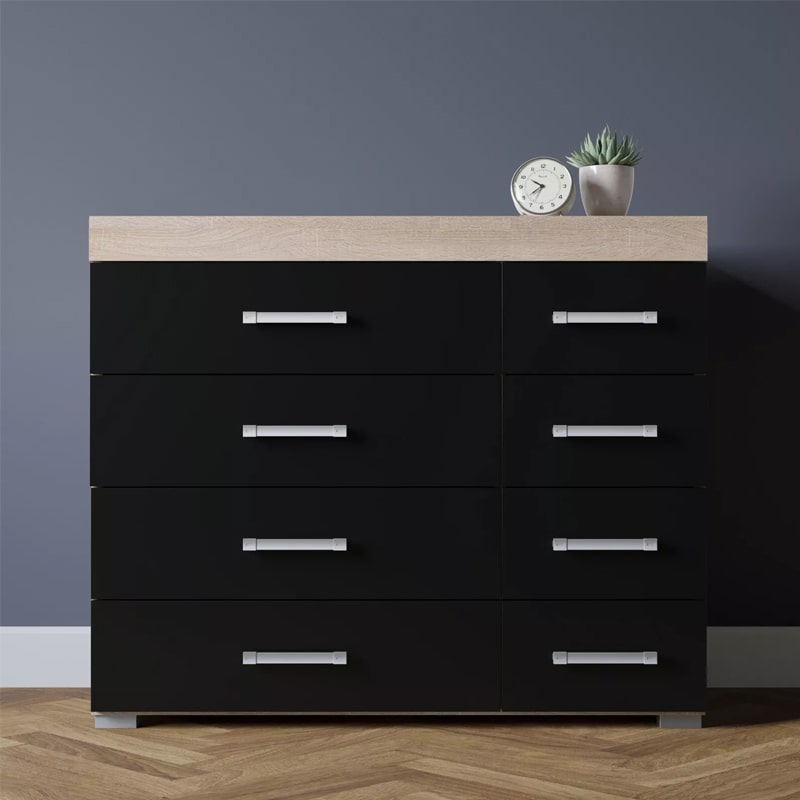 საძინებლის ორეული (გარდერობი და კომოდი) - Nuvo IS0860