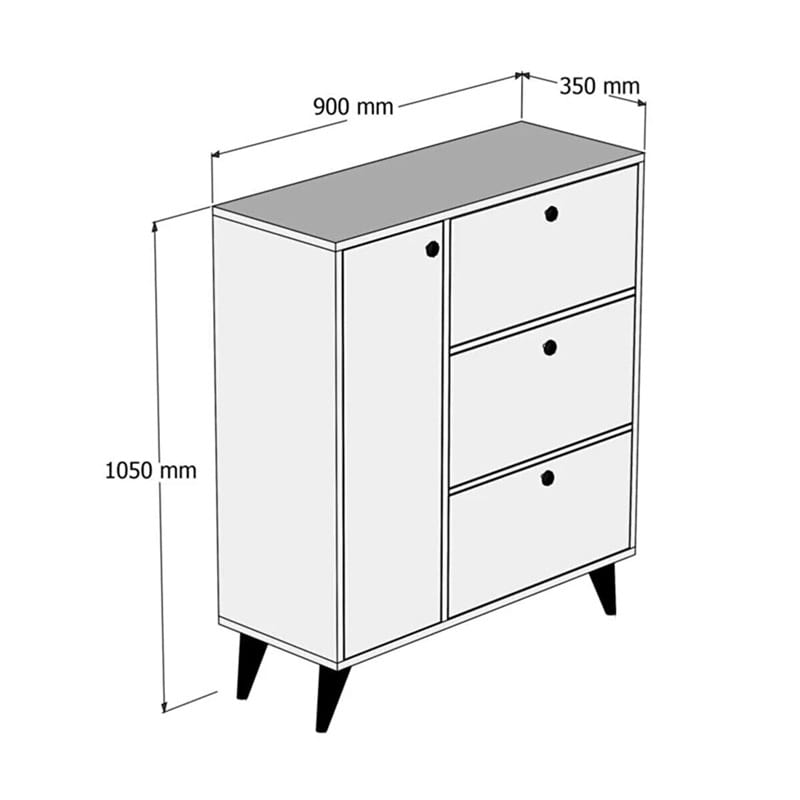 ფეხსაცმლის კარადა Nuvo IS0159