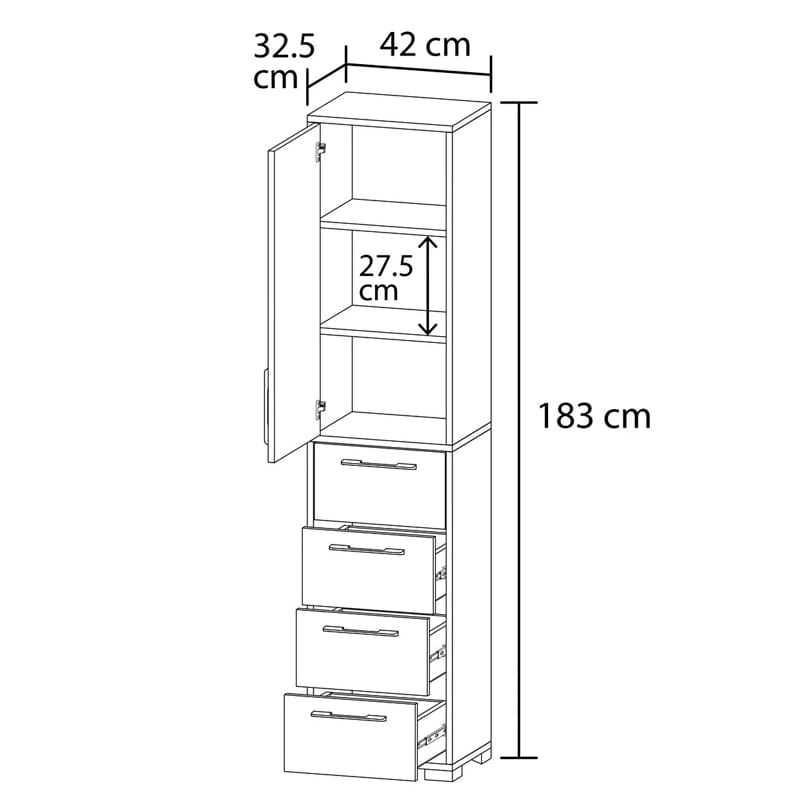 სააბაზანოს კარადა Nuvo IS0991