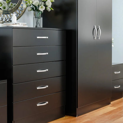 საძინებლის ოთხეული (გარდერობი, კომოდი და 2 ტუმბო) - Nuvo IS0798