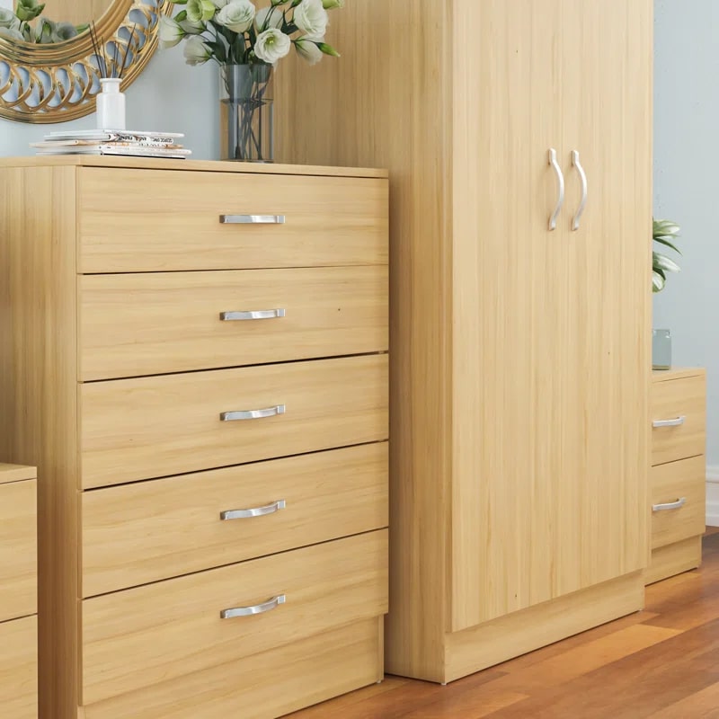 საძინებლის ოთხეული (გარდერობი, კომოდი და 2 ტუმბო) - Nuvo IS0796