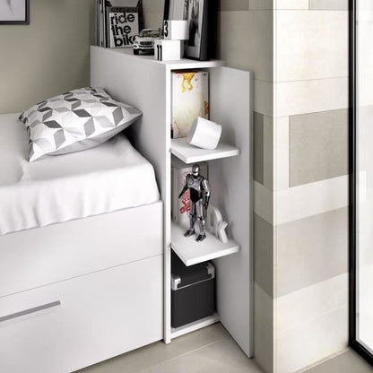 ერთადგილიანი საწოლი უჯრებით და სათავსოებით 190x90სმ Nuvo IS0703