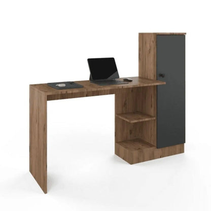 სამეცადინო/კომპიუტერის მაგიდა თაროებით და სათავსოებით Nuvo IS0641