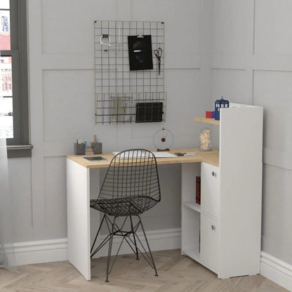 სამეცადინო/კომპიუტერის მაგიდა თაროებით და სათავსოებით Nuvo IS0642