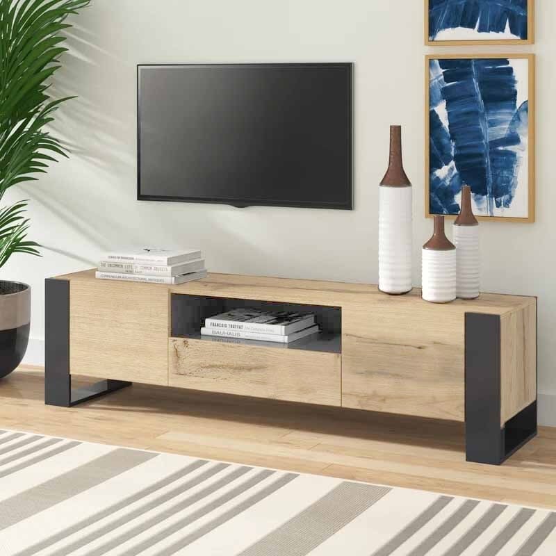 ტელევიზორის მაგიდა განათებით Nuvo IS0042 Colour