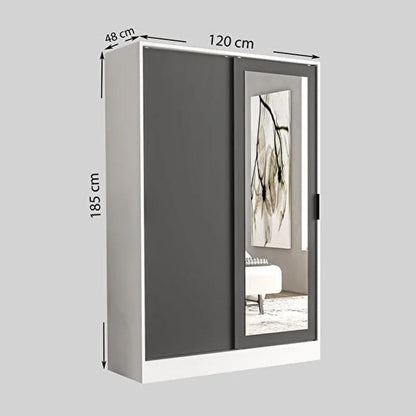 გარდერობი სარკით Nuvo IS0987