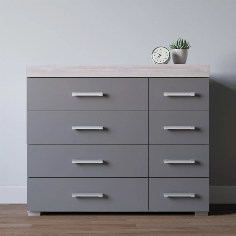 საძინებლის ორეული (გარდერობი და კომოდი) - Nuvo IS0859