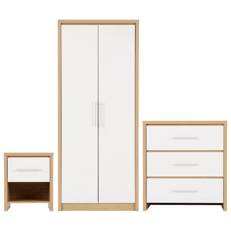 საძინებლის სამეული (გარდერობი, კომოდი და ტუმბო) - Nuvo IS08434