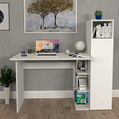 სამეცადინო/კომპიუტერის მაგიდა თაროებით და სათავსოებით Nuvo IS0636