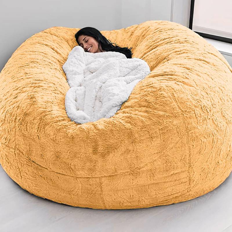 დიდი ზომის რბილი პუფი OEM 6FT 150X75cm