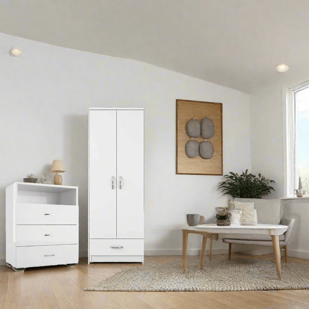 ავეჯის ორეული (გარდერობი და კომოდი) Nuvo SET IS0012IS0008