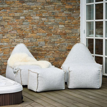 პუფი სავარძლის კომპლექტი ფეხის დასადებით OEM TXT300