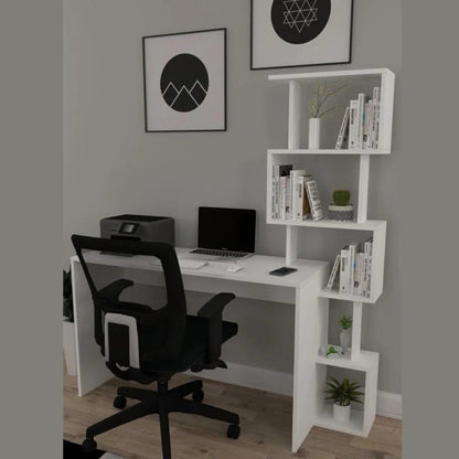 საოფისე და სამეცადინო მაგიდა თაროებით Nuvo IS0685