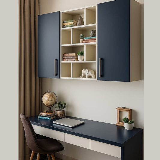 საოფისე და სამეცადინო მაგიდა თაროებით Nuvo IS0952