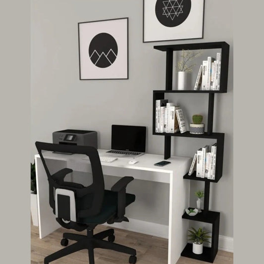 საოფისე და სამეცადინო მაგიდა თაროებით Nuvo IS0684