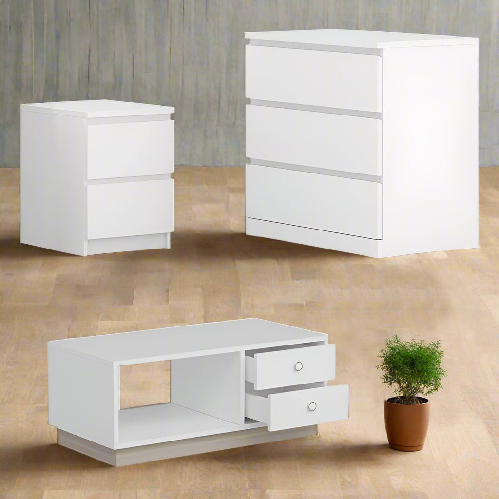 ავეჯის სამეული (კომოდი, ტუმბო და ჟურნალების მაგიდა) Nuvo SET IS0026IS0024IS10435